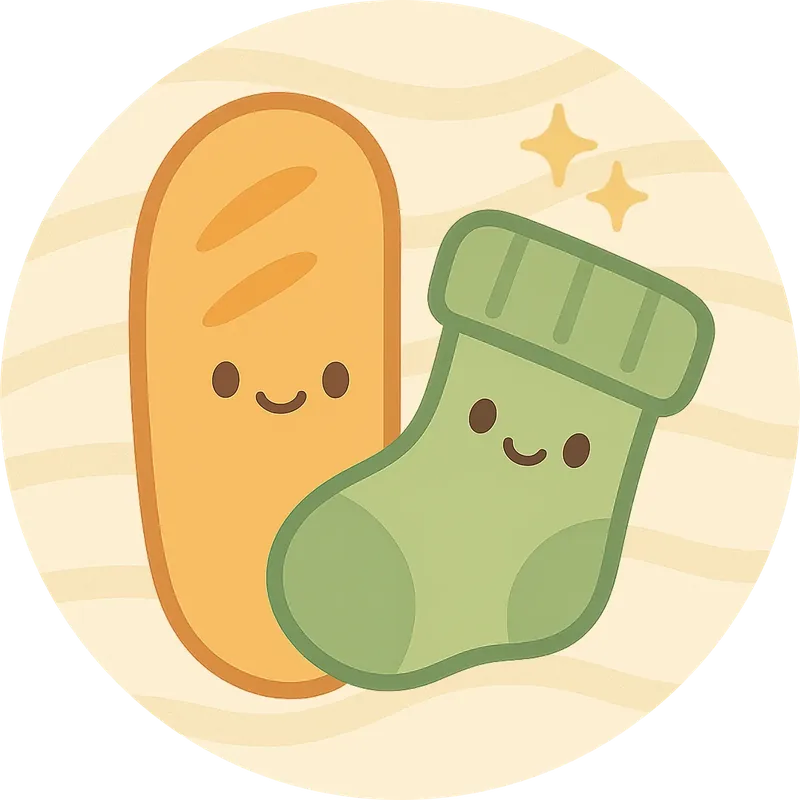 Logo Baguette Chaussette - Streamer Twitch